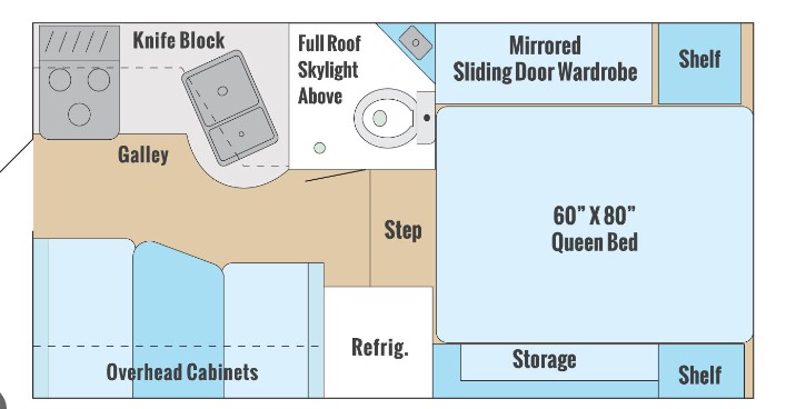 2020 ALP ADVENTURER 86FB, , floor-plans-day image number 0